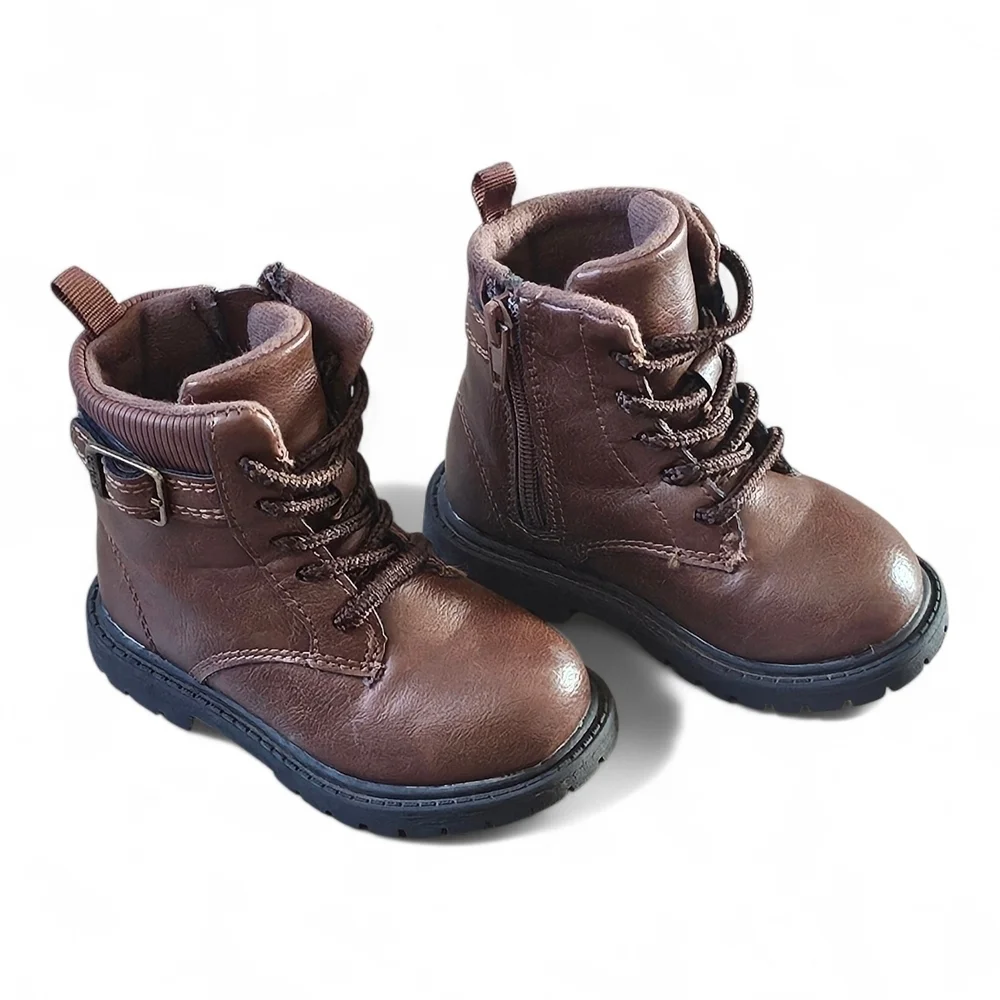 Carter’s Toddler Girls Brown Combat Boots Size 6M